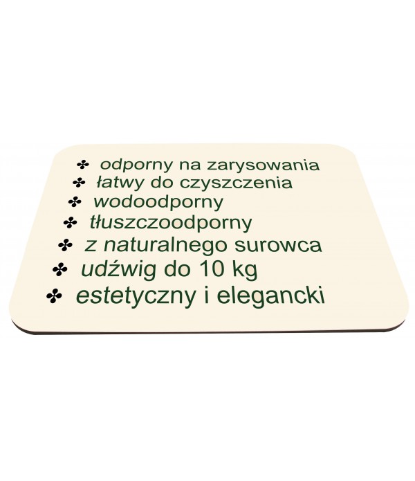 PODKŁAD POD TORT ECRU SZTYWNY GRUBY 6 MM 30x40 CM