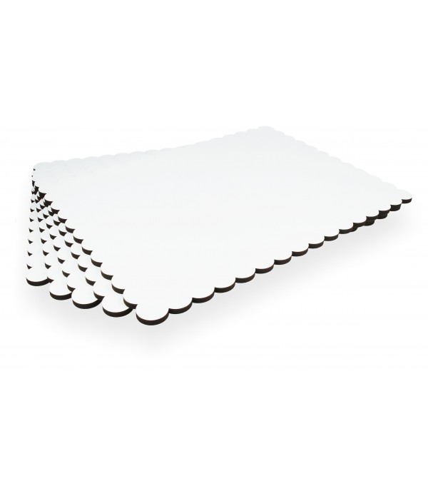 PODKŁAD BIAŁY 38x50 CM POD TORT SZTYWNY GRUBY 6 MM