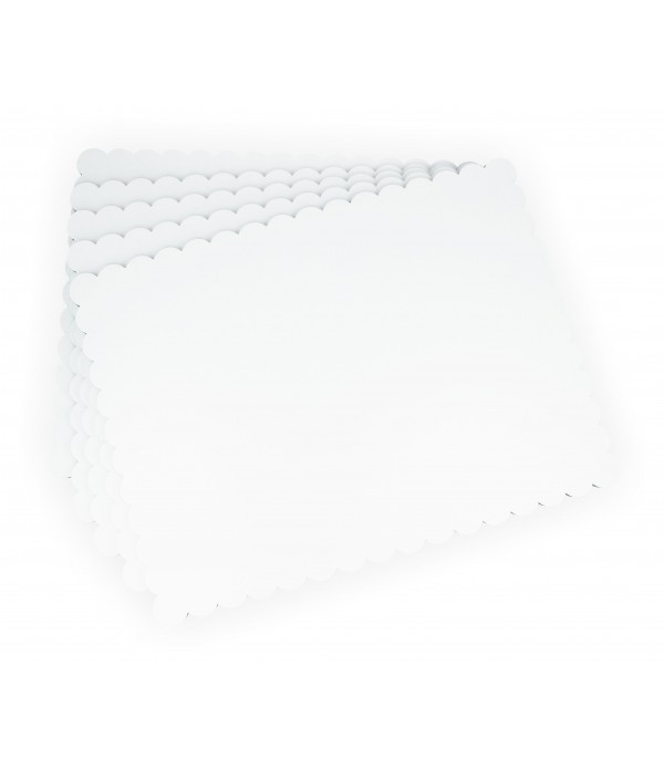 PODKŁAD BIAŁY 38x50 CM POD TORT SZTYWNY GRUBY 6 MM