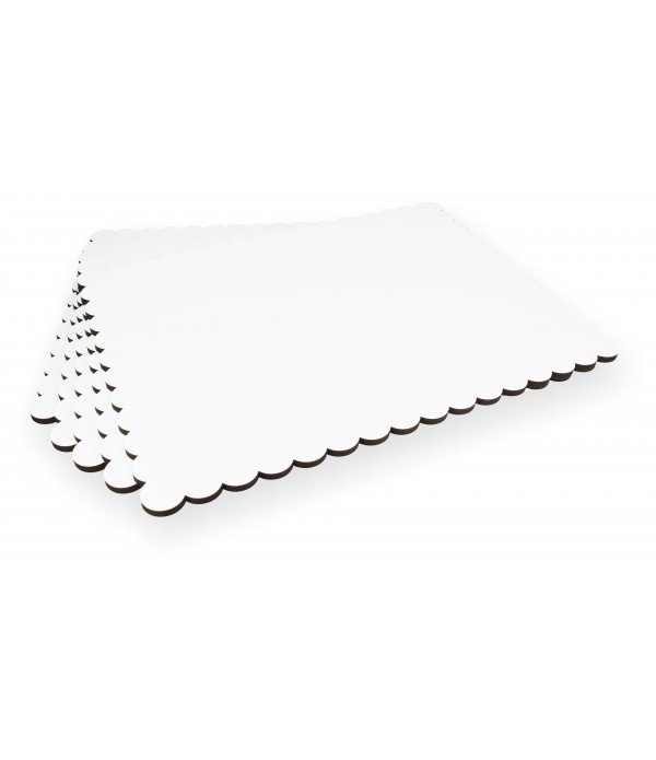 PODKŁAD BIAŁY 38x50 CM POD TORT SZTYWNY GRUBY 6 MM