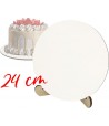 PODKŁAD 24 CM BIAŁY HDF 3 MM POD TORT CIASTO SZTYWNY