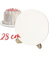 PODKŁAD 28 CM BIAŁY HDF 3 MM POD TORT