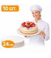 PODKŁADY 24 CM BIAŁY POD TORT SZTYWNY HDF 3 MM