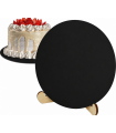 PODKŁAD PODKŁADY POD TORT CIASTO 30 CM 10 SZT CZARNY 3 MM WYTRZYMAŁY